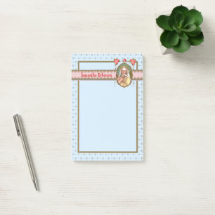 Post-it® Portrait de Saint-Rose revêtu de Rose (M 024a)