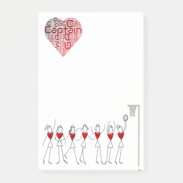 Post-it® Positions de net-ball d'amour (Devant)