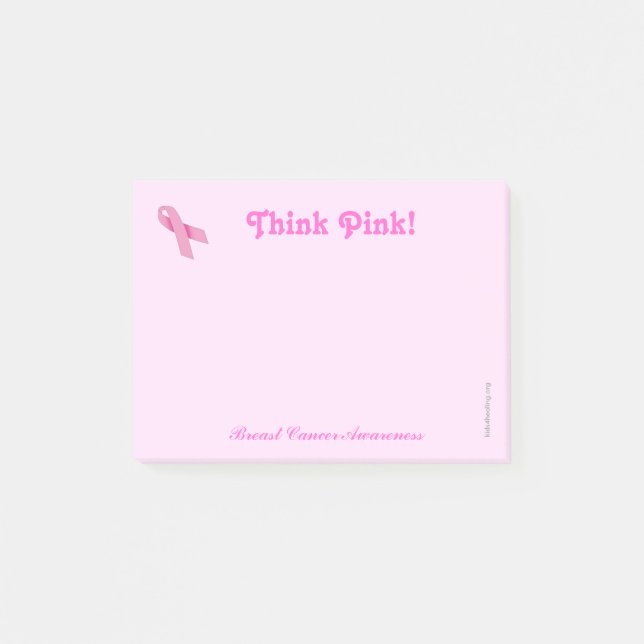 Post-it® Post-it de conscience de Cancer - cancer du sein (Devant)