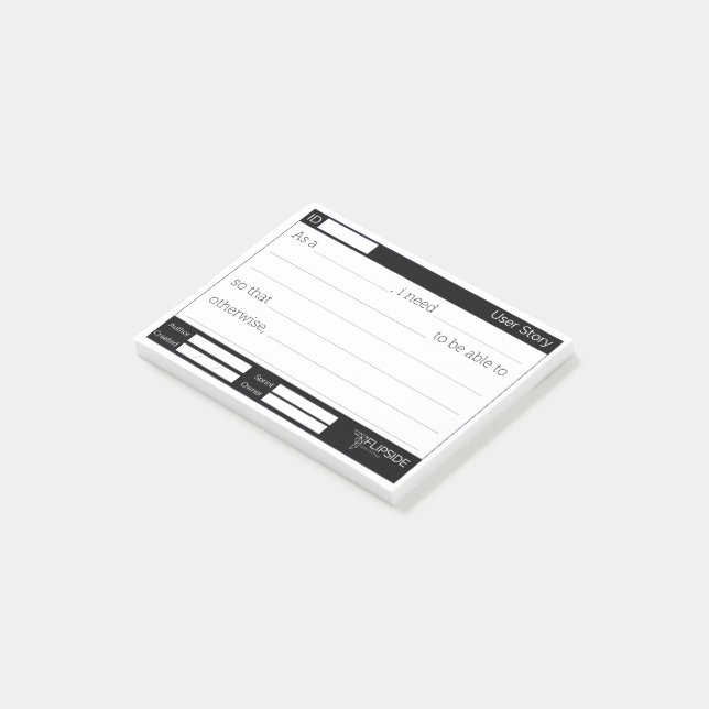 Post-it® Post-it d'histoire d'utilisateur (Incliné)