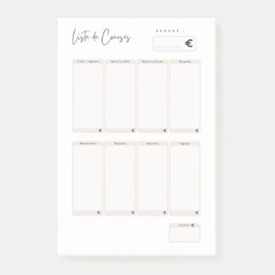 Post-it® Post-It Liste de courses