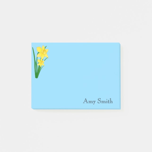 Post-it® Post-it-Notes-Daffodils Post-it Notes (Devant)