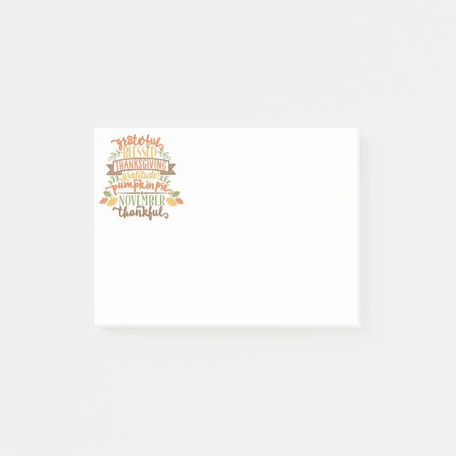 Post-it® Post-it-Notes de Thanksgiving (Devant)