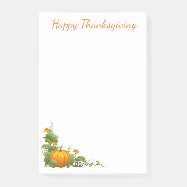 Post-it® Post-it-Notes de Thanksgiving (Devant)