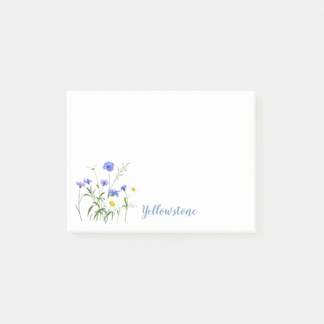 Post-it® Post-it-Notes des Fleurs sauvages de Yellowstone (Devant)