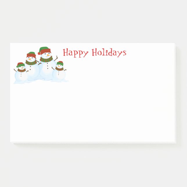 Post-it® Post-it-Notes des Snowmen de vacances (Devant)