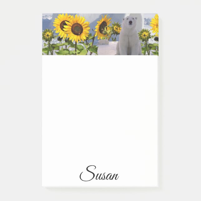 Post-it® Post-it Notes Ours polaire (Devant)