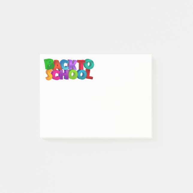 Post-it® Post-it-Notes-Retour À L'École (Devant)