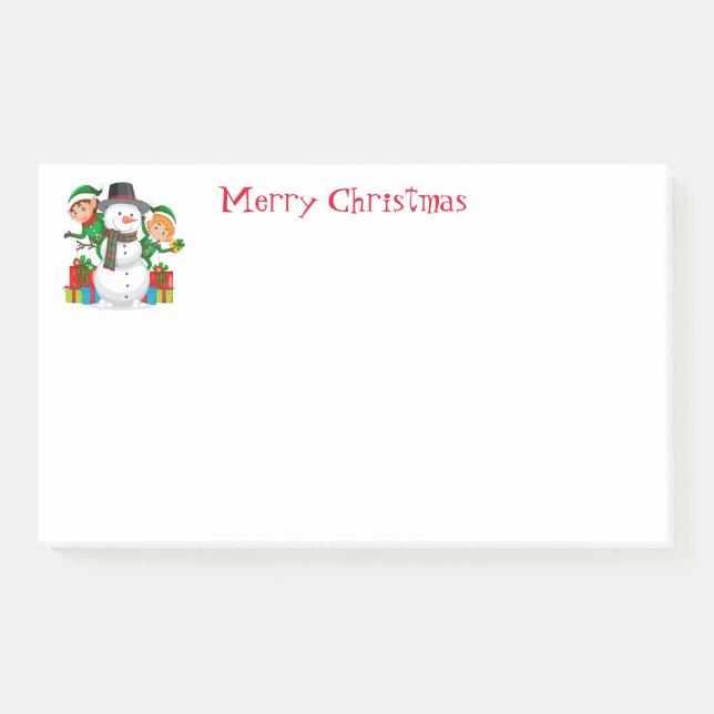 Post-it® Post-It-Notes-Snowman Post-it Notes (Devant)