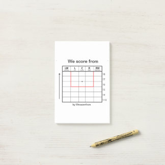 Post-it® Post-it pad "We score from" Post-it Notes