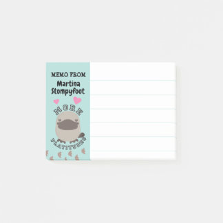 Post-it® Post-its animaux mignons de calembour d'empreintes