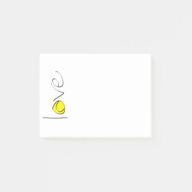 Post-it® Post-its d'amour de tennis (Devant)