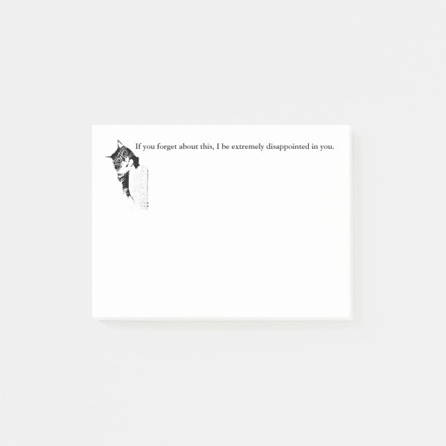 Post-it® Post-its de Kitty de hippie (Devant)