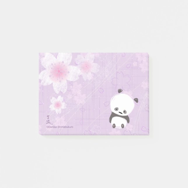 Post-it® Post-its de panda de zen (Sakura) (Devant)