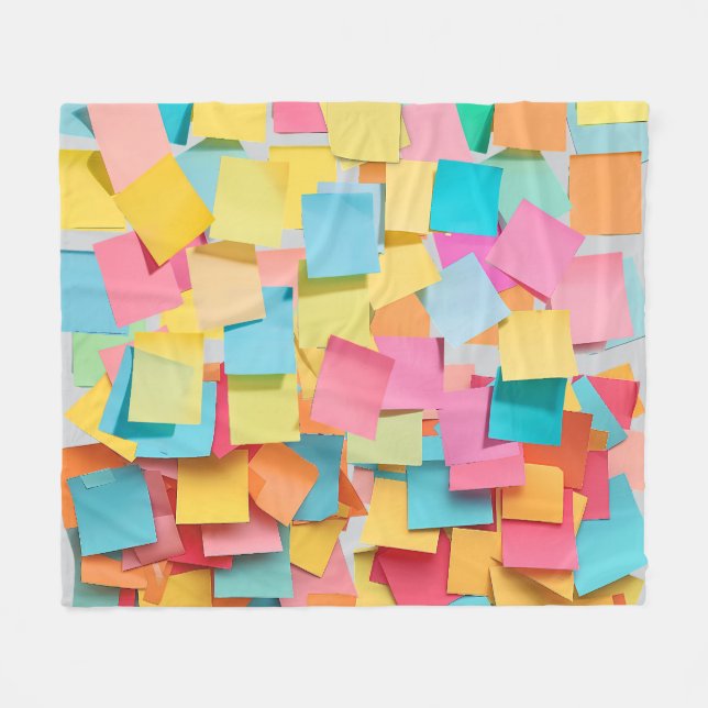 Post It, Post Me Fleecedecke (Vorderseite (Horizontal))