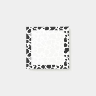 Post-it® Poster de animal noir et blanc de motif de taches