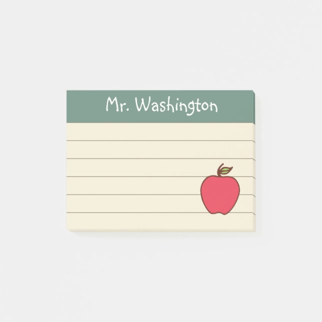 Post-it® Poster de tableau de bord de l'enseignant Lined No (Devant)