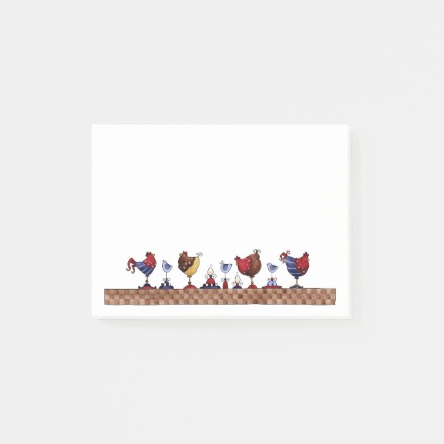 Post-it® Poules d'affilée (Devant)