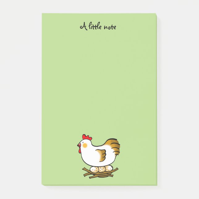 Post-it® poulet et oeufs de ferme (Devant)