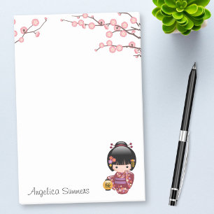 Post-it® Poupée Sakura Kokeshi - Kimono Geisha Girl
