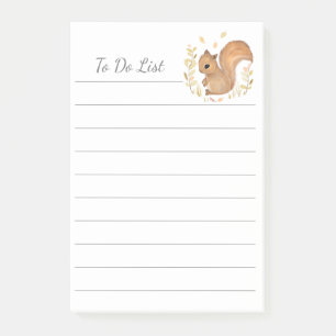 Post-it® Pour faire la liste des écureuils Personnaliser le