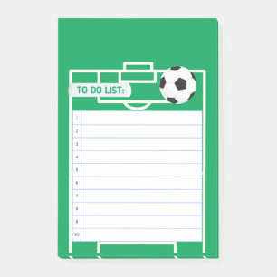 POST-IT® POUR FAIRE LA LISTE DU FOOTBALL