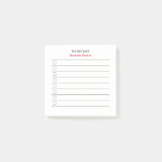 Post-it® POUR FAIRE LA LISTE Minimaliste Moderne Bornes à c