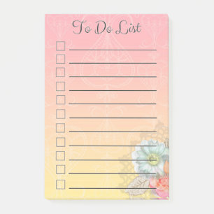 Post-it® Pour faire les notes de post-it florales chics