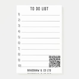 Post-it® Pour faire une liste avec le code QR à personnalis