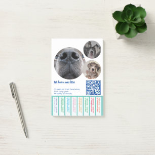 Post-it® Pour vendre des chiots danois colorés