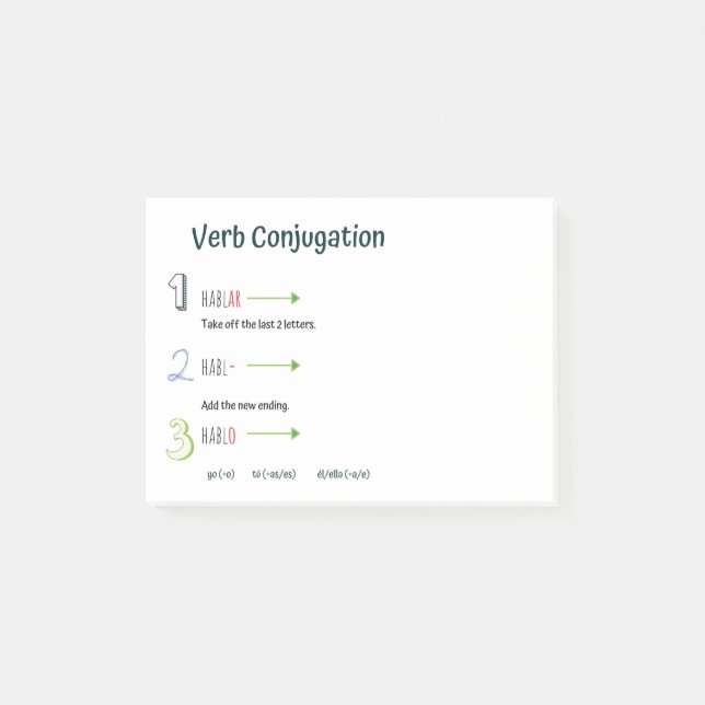 Post-it® Pratique espagnole de conciliation verbale (Actuel (Devant)