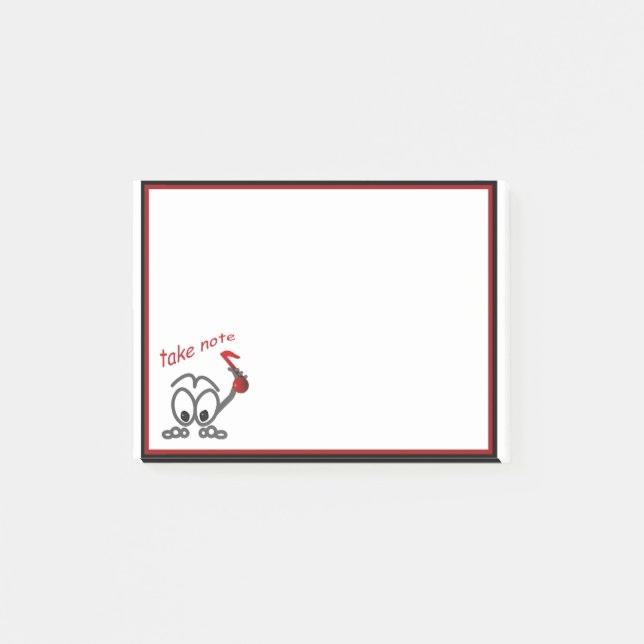 Post-it® Prenez note Music Enseignant Funny Stickman Poster (Devant)