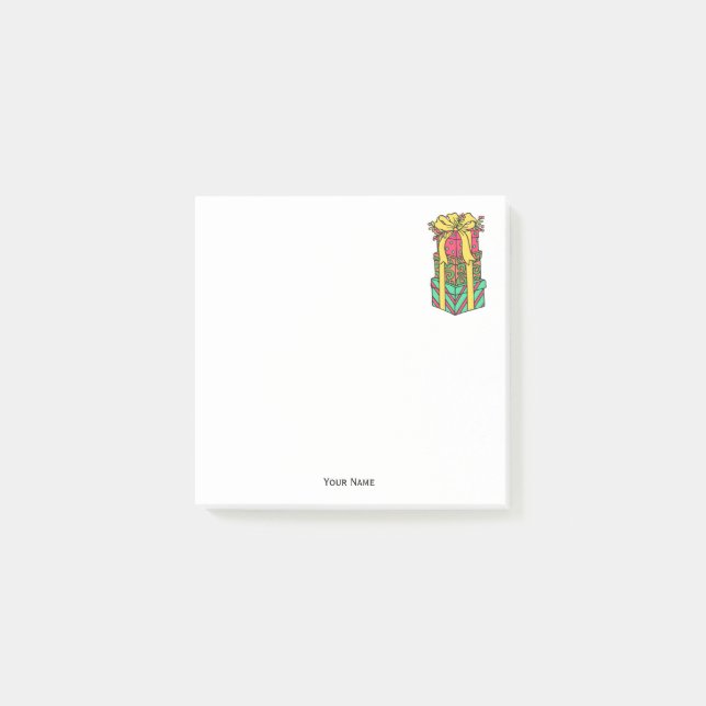 Post-it® Présentations de Noël enroulées empilées Noël (Devant)