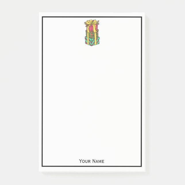 Post-it® Présentations de Noël enroulées empilées Noël (Devant)