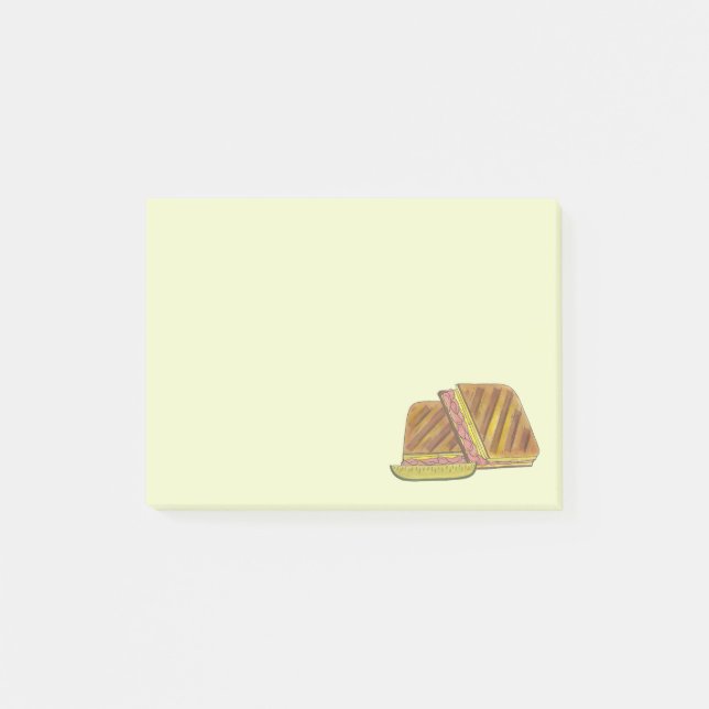 Post-it® Pressé Cubain Sandwich Ham fromage Salami PIckle (Devant)