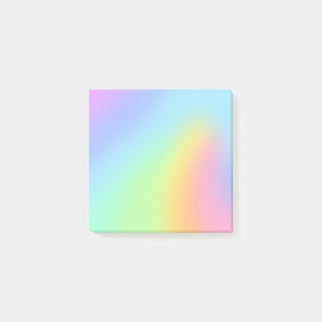 Post-it® Pretty Pastel Rainbow Blur Post-it Notes (Devant)