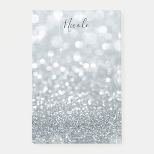 Post-it® Princesse Paillettes Argent Étincelle Glamour 