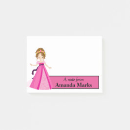 Post-it® Princesse rose personnalisée