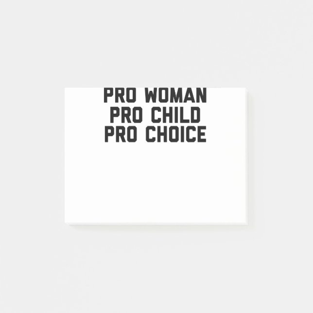 Post-it® Pro Woman Pro Child Pro Choice (Devant)