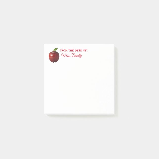 Post-it® Professeur d'Apple - du bureau de la coutume (Devant)