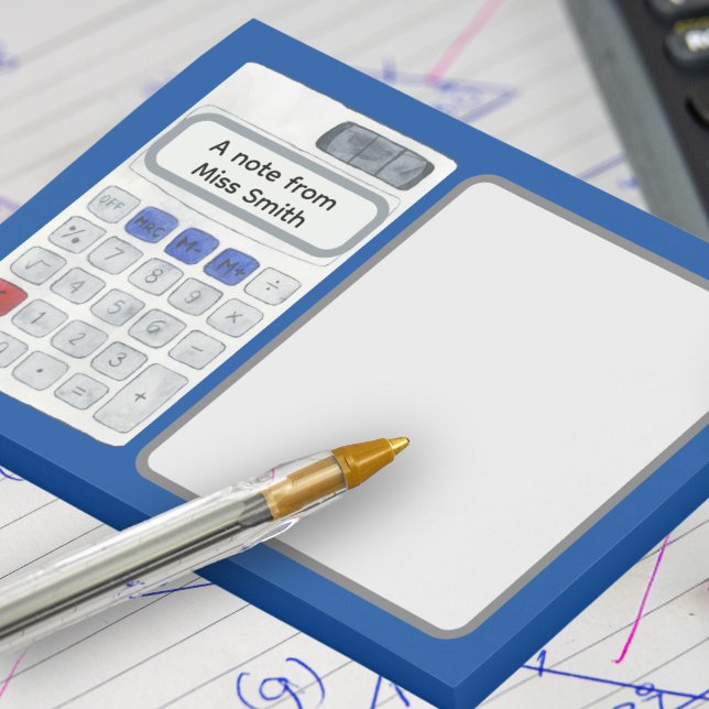 Post-it® Professeur de mathématiques enseignement de mathém (Créateur téléchargé)