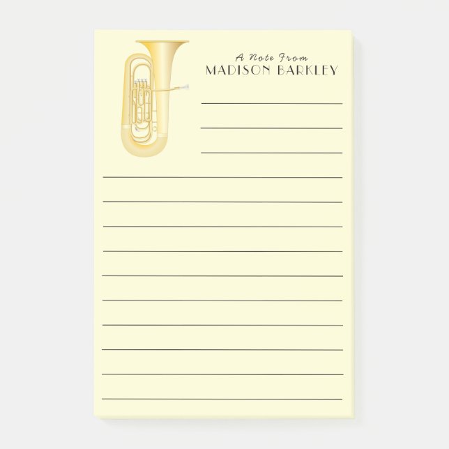 Post-it® Professeur de musique Tuba (Devant)