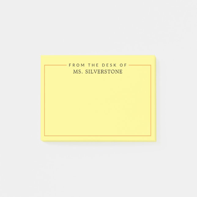 Post-it® Professeur Personnalisé Du Bureau De (Devant)