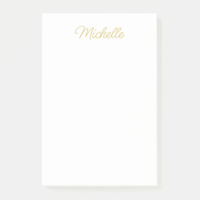 Post-it® Professional Classical Minimalist Plain Own Name (Devant)