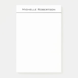 Post-it® Professional Minimalist Plain Simple Modern Name