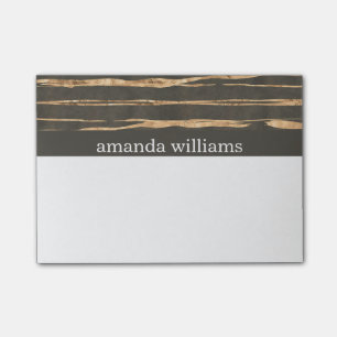 Post-it® Professionnel chic de feuille d'or de Faux