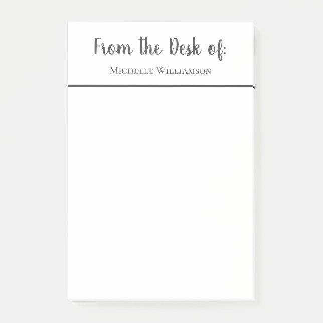 Post-it® Professionnel du bureau de personnalisation (Devant)