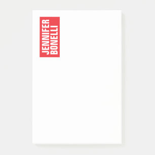 Post-it® Professionnel minimaliste moderne en blanc
