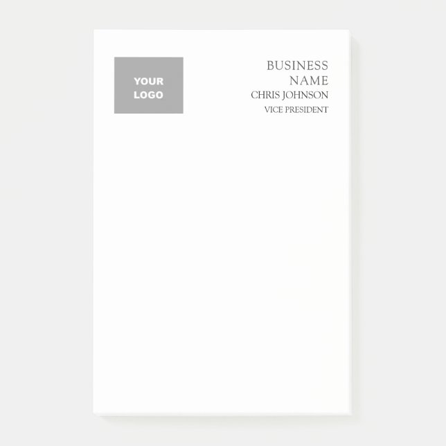 Post-it® Professionnel Moderne Simple Clair (Devant)