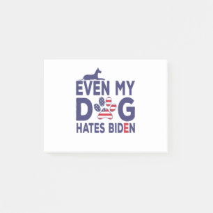 Post-it® Propriétaire de chien anti Biden - Même mon chien 